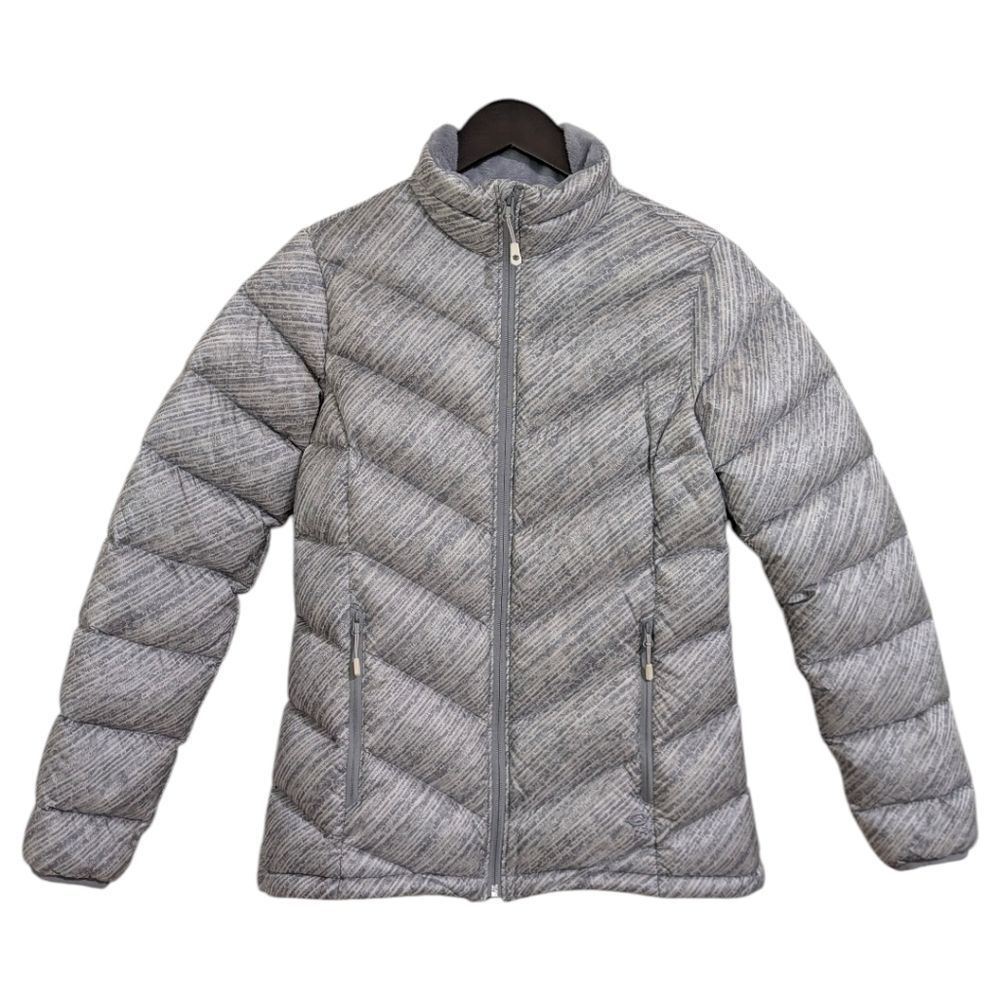 Mountain Hardwear Q.Shield 650-Down Puffer Jacket Gray Print Women's Small